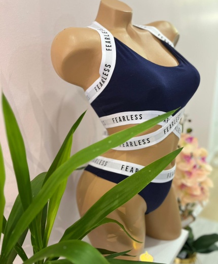 Mavi Spor Kadın Sütyen Takımı