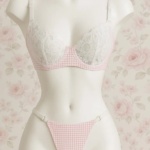 PEMBE PÖTİKARE SÜTYEN TAKIMI