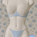 MAVİ PÖTİKARE SÜTYEN TAKIMI