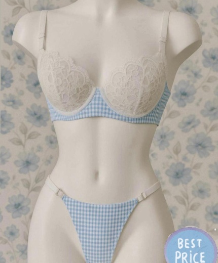 MAVİ PÖTİKARE SÜTYEN TAKIMI