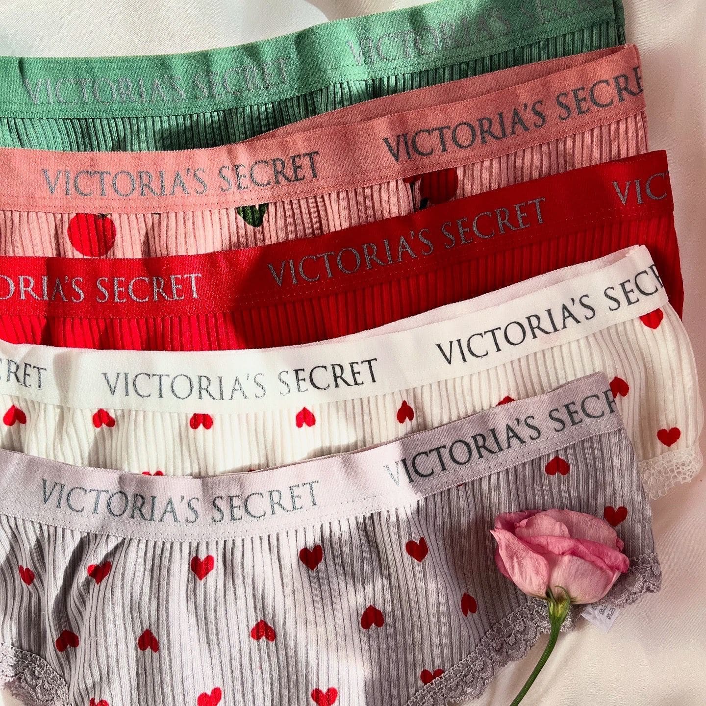 VS/ 5 Lİ SET KAŞKORSE DESENLİ DÜZ KOMBİN TANGA MODEL - Görsel 2