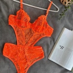 ÇİÇEK DESENLİ TURUNCU BODYSUİT