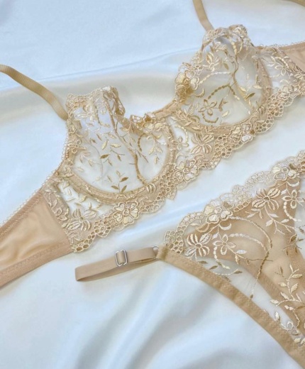 TEN ŞIK GÖRÜNÜMLÜ BRODE- BRALET TAKIM