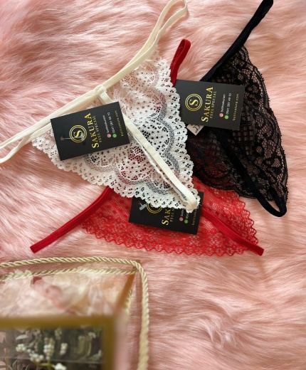 ÜÇLÜ ŞIK İPLİ TANGA