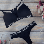 Siyah Spor Kadın Sütyen Takımı